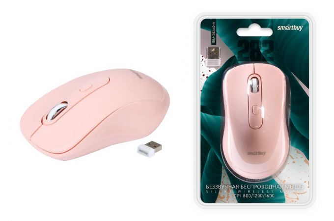 Мышь беспроводная беззвучная Smartbuy 282AG Nude (SBM-282AG-N) / 40