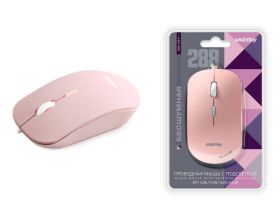 Мышь проводная беззвучная с подсветкой Smartbuy 288 розовая (SBM-288-P) / 40