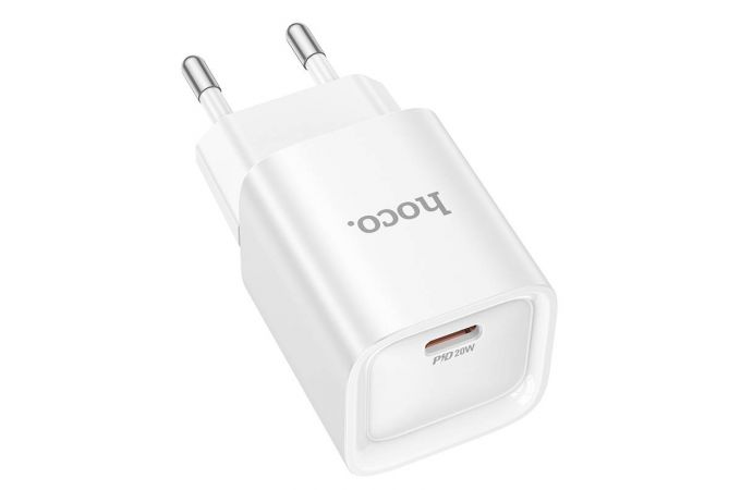 Сетевое зарядное устройство USB-C HOCO C146A Charm single port PD20W (белый)