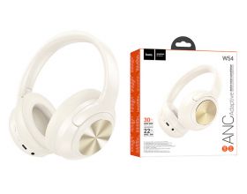 Наушники мониторные беспроводные HOCO W54 Young ANC BT headphones (цвет топленое молоко) с шумоподавлением