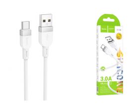 Кабель USB - USB Type-C HOCO X109 Energy silicone (белый) 1м силиконовый