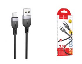 Кабель USB - USB Type-C HOCO X109 Energy silicone (черный) 2м силиконовый