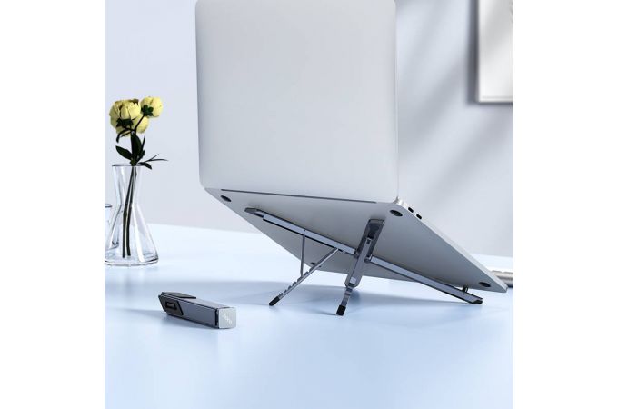 Подставка для планшета HOCO HD9 Action metal folding notebook holder (черный)