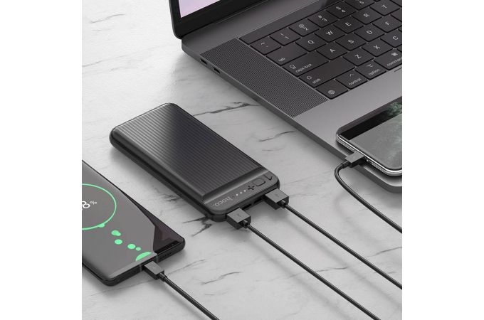 Универсальный дополнительный аккумулятор Power Bank HOCO J52 (10000 mAh) (черный)