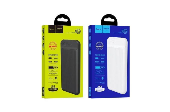 Универсальный дополнительный аккумулятор Power Bank HOCO J52 (10000 mAh) (черный)