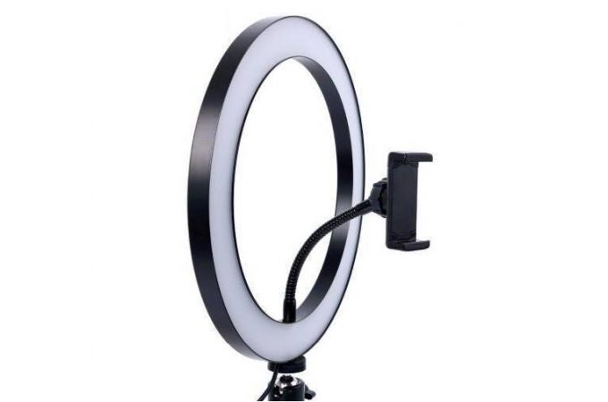 Кольцевая лампа настольная (26 см) для фото и видеосъемки вариант 2 (черный)