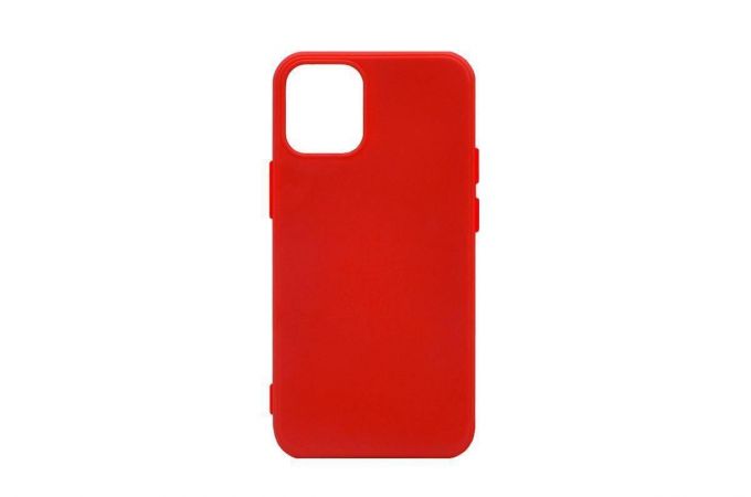 Чехол для iPhone 12 mini (5.4) Silicone Case Soft Touch MagSafe (ярко-красный) 14