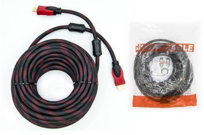 Кабель HDMI (папа - папа) 20 м (V1.4) красный