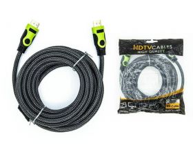 Кабель HDMI (папа - папа) 3 м (V1.4) зеленый