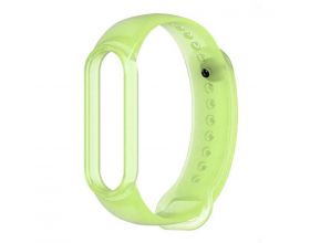 Ремешок силиконовый для XIAOMI MI Band 3/MI Band 4 цвет прозрачно-зеленый