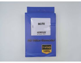 Конвертер переходник HDMI --> RCA (FullHD) (белый) (УЦЕНКА! МЯТАЯ УПАКОВКА)