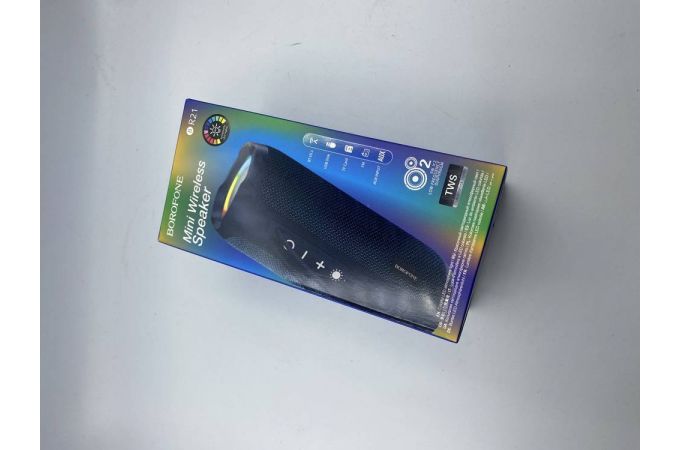 Портативная беспроводная колонка BOROFONE BR21 Sports BT (синий) (УЦЕНКА! МЯТАЯ УПАКОВКА)