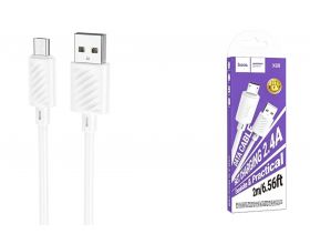 Кабель USB - MicroUSB HOCO X88 (белый) 2м
