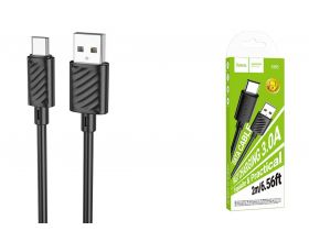 Кабель USB - USB Type-C HOCO X88 (черный) 2м