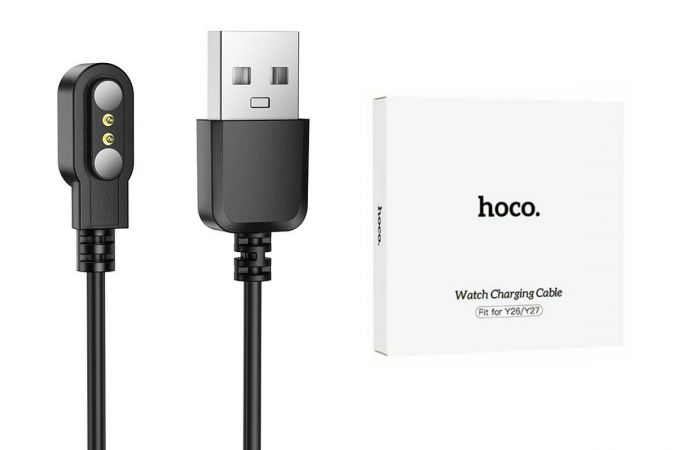 Зарядный кабель для смарт часов HOCO Y26/Y27/Y31/Y33 Smart sports watch (черный)