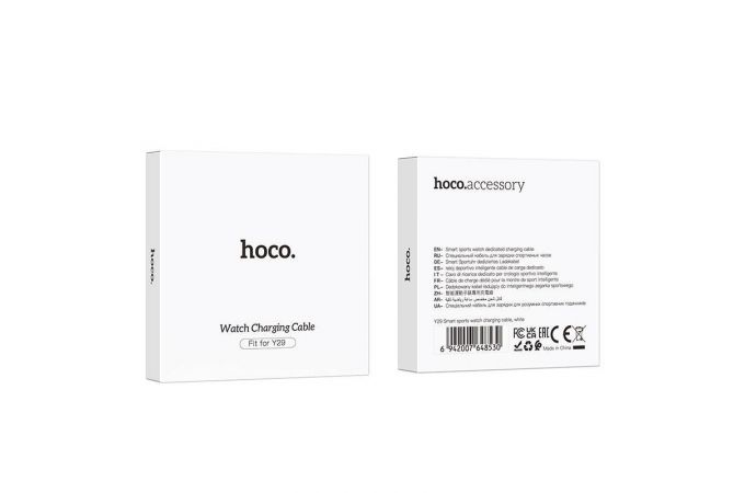 Зарядный кабель для смарт часов HOCO Y29 Smart sports watch (белый)