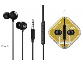 Наушники вакуумные проводные BOROFONE BM45 Sound wavel earphones (черный)