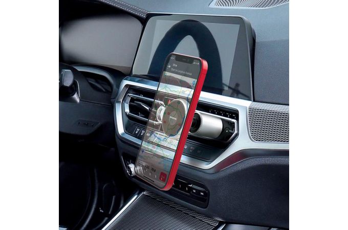 Держатель автомобильный для телефона BOROFONE BH47 Cool air outlet magnetic магнитный в решетку воздуховода серебристо-че