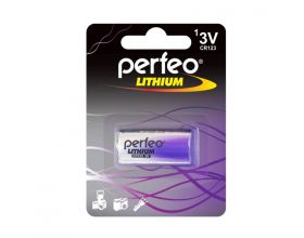 Батарейка алкалиновая литиевая Perfeo CR123/1BL Lithium цена за блистер 1 шт