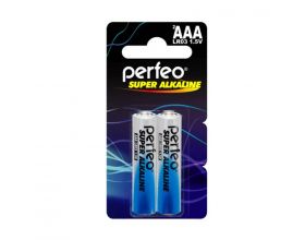 Батарейка алкалиновая Perfeo LR03 AAA/2BL mini Super Alkaline цена за блистер 2  шт