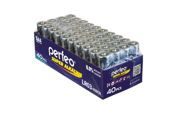 Батарейка алкалиновая Perfeo LR03 AAA/40BOX Super Alkaline цена за 40 шт