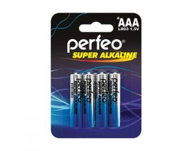 Батарейка алкалиновая Perfeo LR03 AAA/4BL Super Alkaline цена за блистер 4 шт