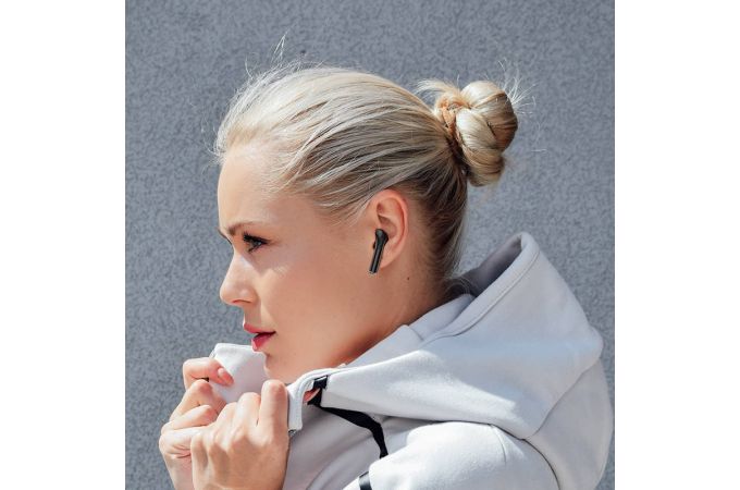 Наушники вакуумные беспроводные BOROFONE BW29 Chram true wireless BT headset Bluetooth (лимонно-зеленый)