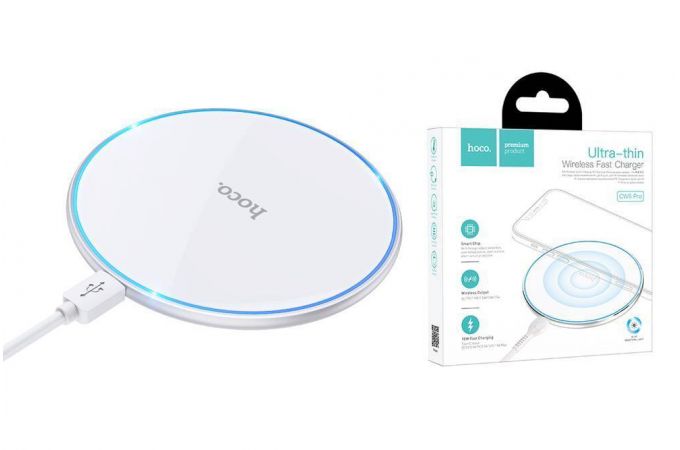 Беспроводное зарядное устройство HOCO CW6 Pro Easy 18W (белый)