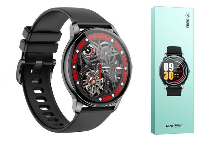 Смарт часы HOCO Y10 Amoled smart sports (черный)