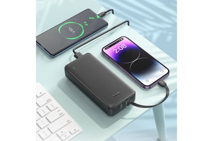 Универсальный дополнительный аккумулятор Power Bank HOCO J118A (20000 mAh) (черный)