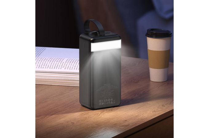 Универсальный дополнительный аккумулятор Power Bank HOCO J123С 22.5W + PD20W (60000 mAh) (черный)