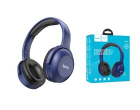 Наушники мониторные беспроводные HOCO W33 Art sound BT wireless headphones Bluetooth (синий)