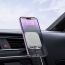 Держатель автомобильный для телефона HOCO HW17 Crystal magnetic wireless fast charging car holder(air outlet) серый