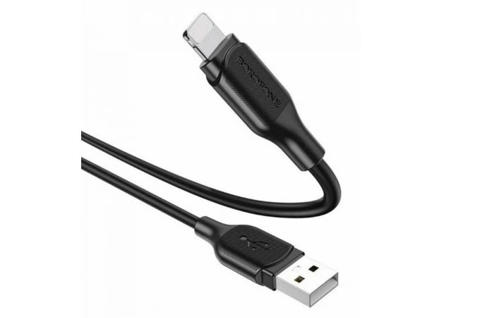 Кабель USB - Lightning BOROFONE BX42 2.4A 1м Черный