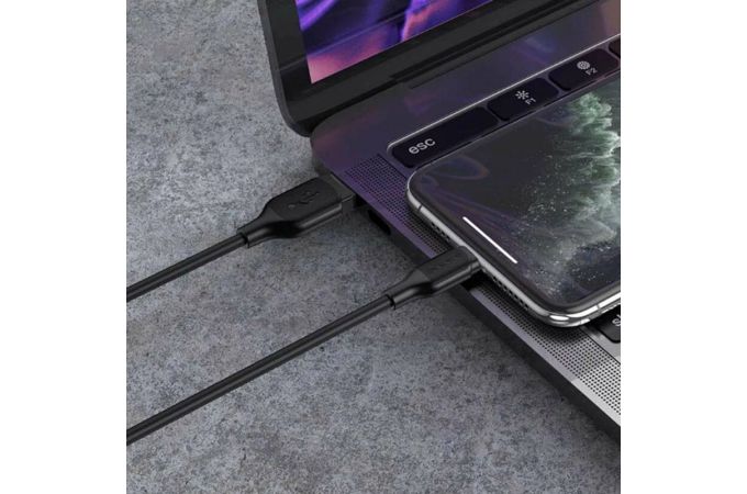 Кабель USB - Lightning BOROFONE BX42 2.4A 1м Черный