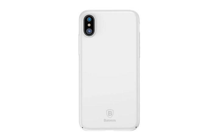 Чехол пластиковый для Apple iPhone X/XS Baseus (белый)