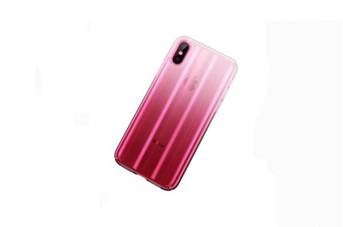 Чехол пластиковый для Apple iPhone XS Max Baseus Aurora (розовый)