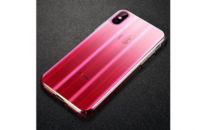 Чехол пластиковый для Apple iPhone XS Max Baseus Aurora (розовый)