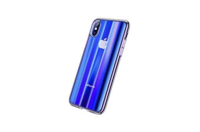 Чехол пластиковый для Apple iPhone XS Max Baseus Aurora (синий)