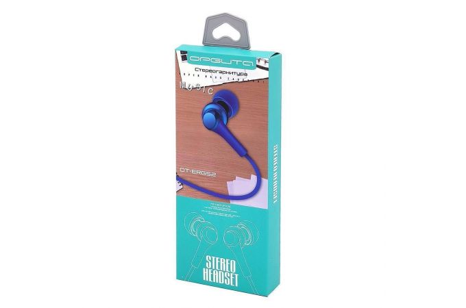 Наушники вакуумные проводные Орбита OT-ERG52 (черный)