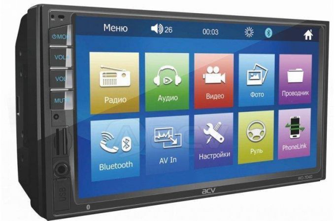 Автомагнитола ACV 2 DIN WD-7040