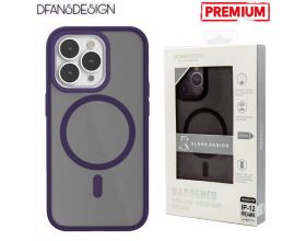 Чехол для телефона DFANSDESIGN MagSafe матовый iPhone 14 (фиолетовый)