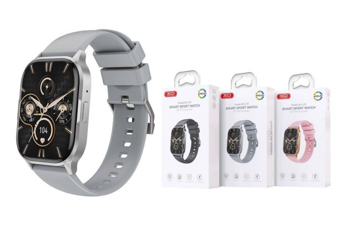 Смарт часы XO J10 AMOLED Screen Star Mist Magnetic Square Sports Talking Gray