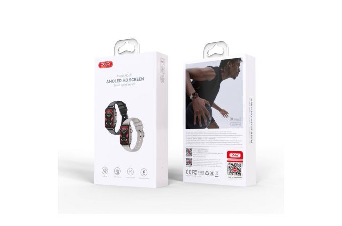 Смарт часы XO J9 AMOLED Screen Chu Bird Magnetic Square Sports Talking 1.952\' 47.2mm Black