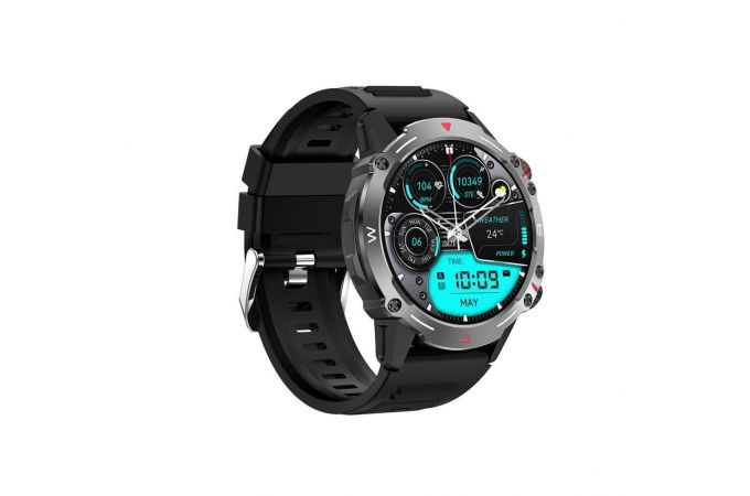 Смарт часы XO J7 AMOLED Screen Square Star Magnetic Round Sports Talking Black