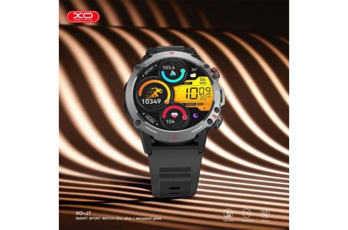 Смарт часы XO J7 AMOLED Screen Square Star Magnetic Round Sports Talking Gray