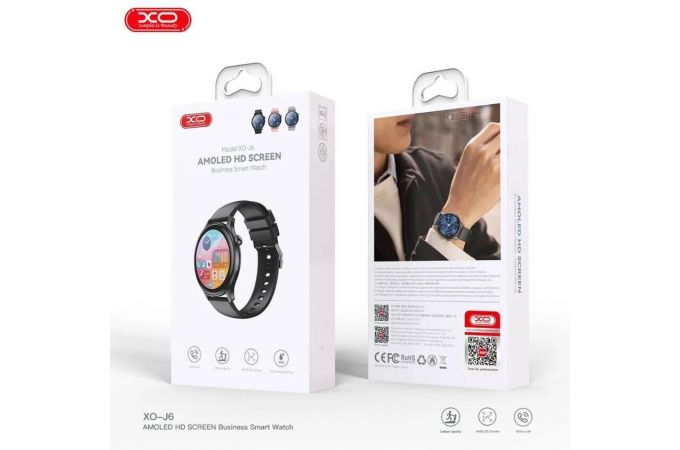 Смарт часы XO J6 AMOLED Screen Chenshuo Magnetic Round  Sports Talking 1.43\' 46.3mm Black