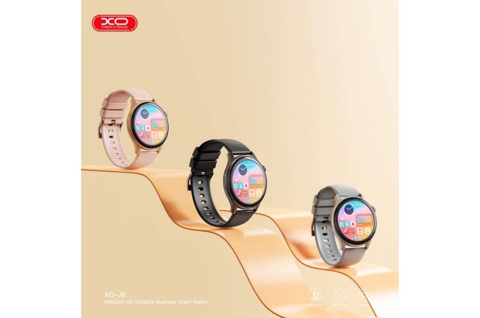 Смарт часы XO J6 AMOLED Screen Chenshuo Magnetic Round Sports Talking 1.43\' 46.3mm Gray