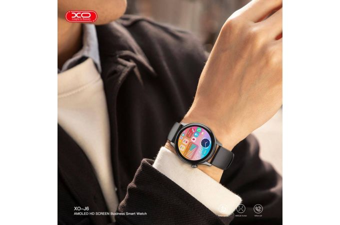 Смарт часы XO J6 AMOLED Screen Chenshuo Magnetic Round Sports Talking 1.43\' 46.3mm Gray