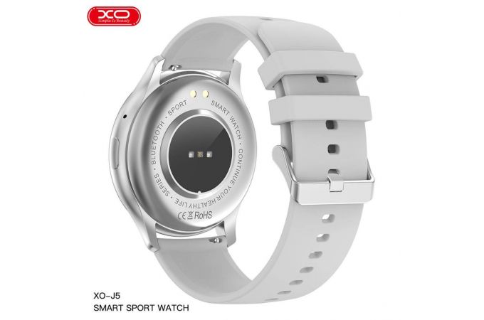 Смарт часы XO J5 AMOLED Screen Pearl Magnetic Round Sports Talking 1.43\' 45.9mm Silver